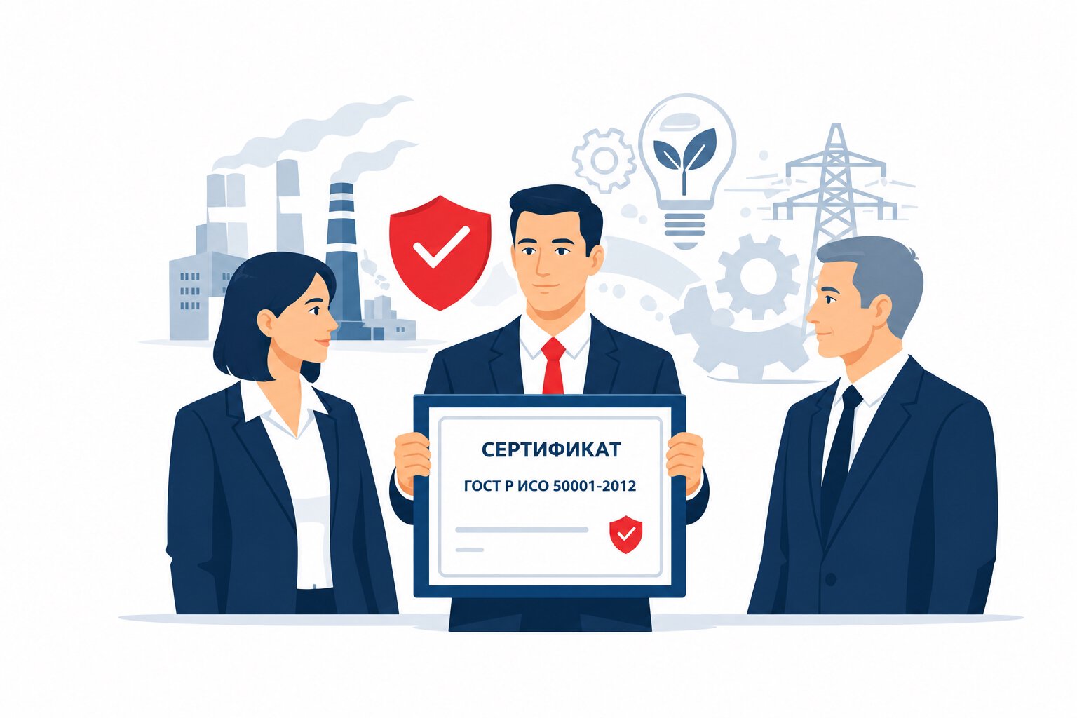Оформление сертификата ГОСТ Р ИСО 50001-2012 в Алуште и по всему городскому округу Алушта республики Крым
