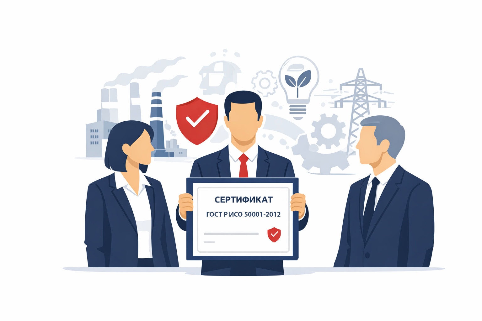 Оформление сертификата ГОСТ Р ИСО 50001-2012 в Алуште и по всему городскому округу Алушта республики Крым